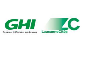 Logos GHI et Lausanne Cités. dr