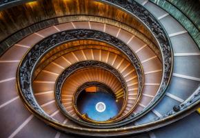 L’escalier en colimaçon du Musée du Vatican serait bien moins impressionnant 