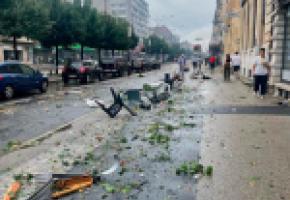 Les habitants ne sont pas prêts d’oublier l’orage qui s’est abattu  le lundi 24 juillet sur la cité neuchâteloise. SR
