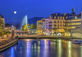Genève la nuit, c’est magique. GETTY IMAGES/ELENARTS 