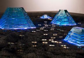 L’installation «Myrmécopolis» réalisée par l’artiste Alexandre Joly.  PHILIPPE WAGNEUR/MUSéUM DE GENèVE 