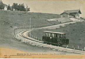 La gare des Treize-Arbres, terminus de la ligne au départ d’Etrembières, inaugurée en 1892. DR