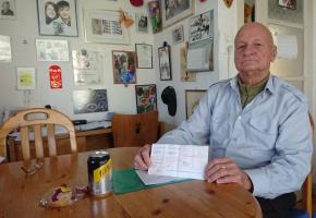 André Boccard, 86 ans, a failli tomber de sa chaise en découvrant la facture. MP