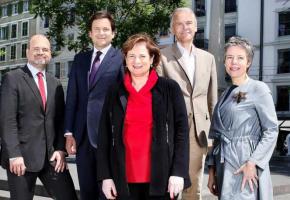 Les cinq membres du Conseil administratif vivent leurs dernières semaines d’une législature de cinq ans. VILLE DE GENèVE