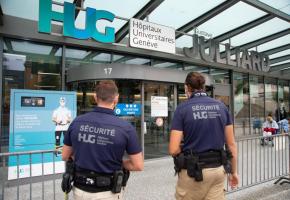 La sécurité aux Hôpitaux universitaires de Genève est assurée par 38 agents. STéPHANE CHOLLET