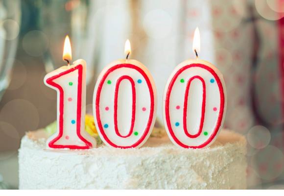 En 2020, sur un million de personnes,  1800 soufflaient leur cent bougies. 123RF