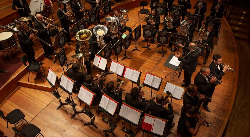La majorité des musiciens du Brass Band Arquebuse étudient à la Haute Ecole de Musique de Genève. JP CHEVAILLER
