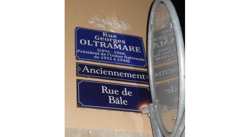 Outrage: Rue Léon-Nicole rebaptisée Georges-Oltramare. DR