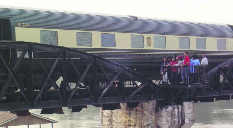 Halte sur le pont de la rivière Kwai.