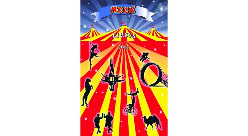 L'affiche du cirque Nock avec un programme à couper le souffle.. 