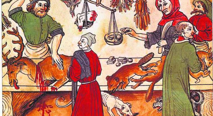 De nombreux ouvrages illustrés témoignent du goût pour le gibier au Moyen Age. 