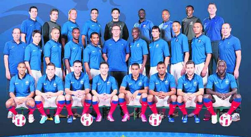 L'équipe de France.