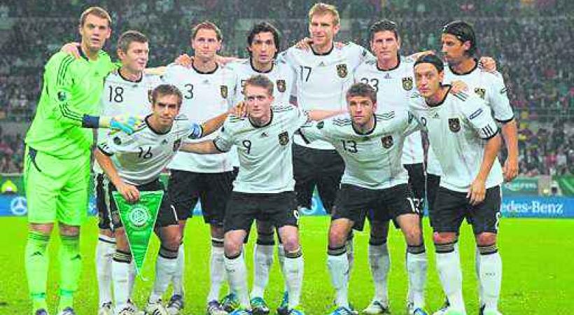 L'équipe d'Allemagne.