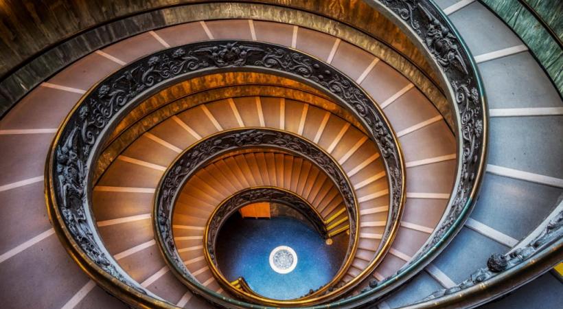 L’escalier en colimaçon du Musée du Vatican serait bien moins impressionnant 