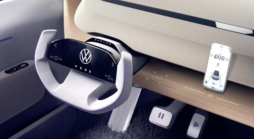 Le cockpit de la future petite électrique VW ID.Life joue la simplification.