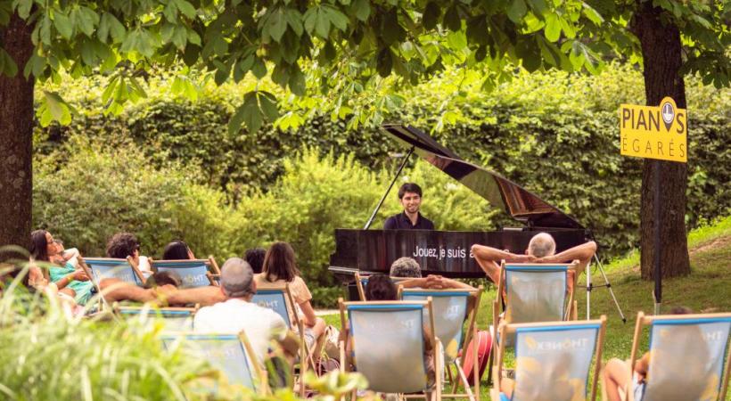 Concert au parc, à Thônex. PIANOS éGARéS 2022/ALEX PITTET