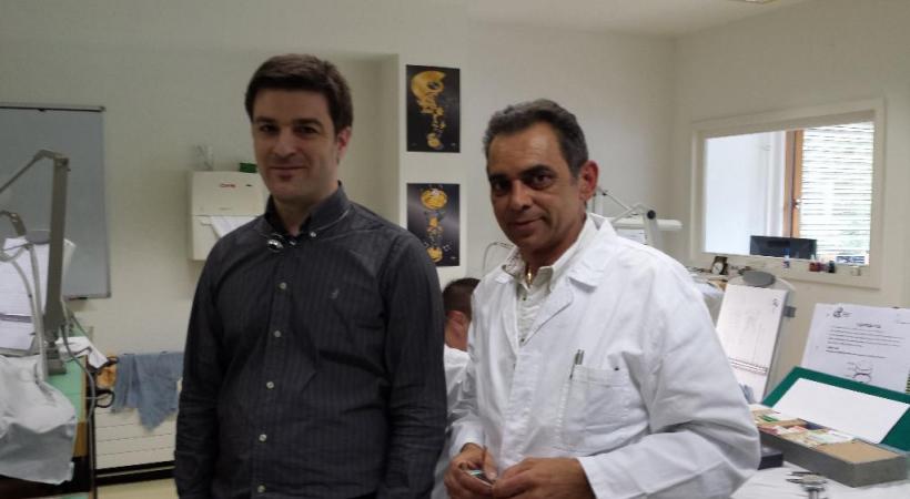 Ghislain Bauffigeau et Carlos Abrantes, deux maîtres de réadaptation enthousiastes aux EPI. DR 