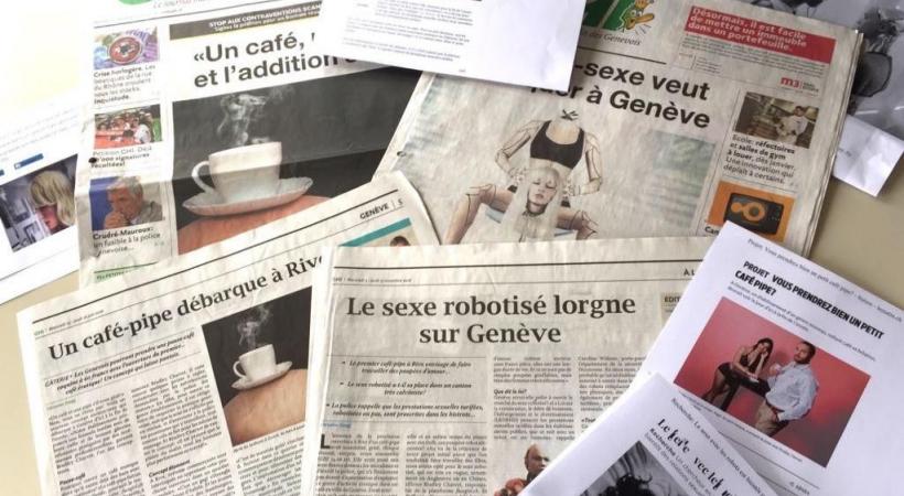 L’annonce d’une future ouverture d’un café-pipe à Genève, avait fait le buzz dans la presse. DR 