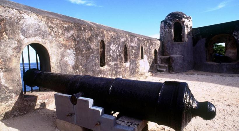 Le fort Jésus, à Mombasa, protégeait le port de la cité côtière.