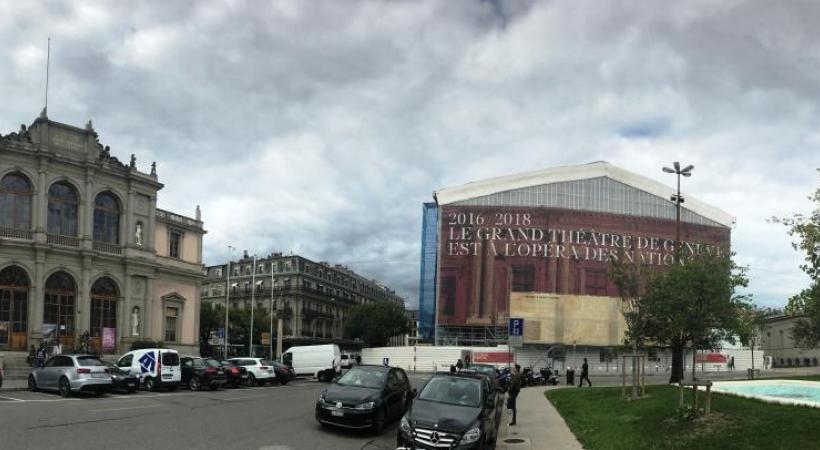 La subvention allouée au Grand Théâtre, actuellement en rénovation, est d’environ  50 millions de francs. FRANCIS HALLER 