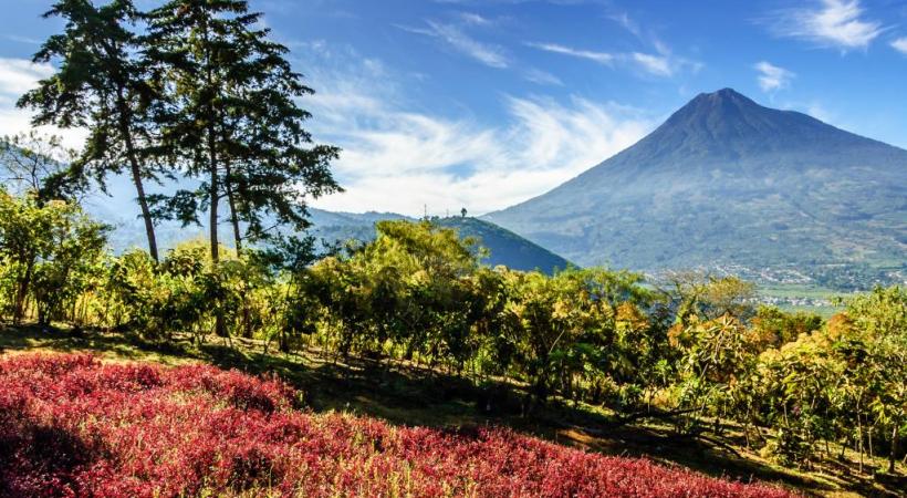 Terre de volcans, le Guatemala en abrite plus d’une vingtaine. 