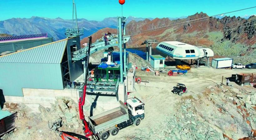 La nouvelle installation du Mont-Gelé devrait être opérationnelle le 15 décembre. TéLéVERBIER 