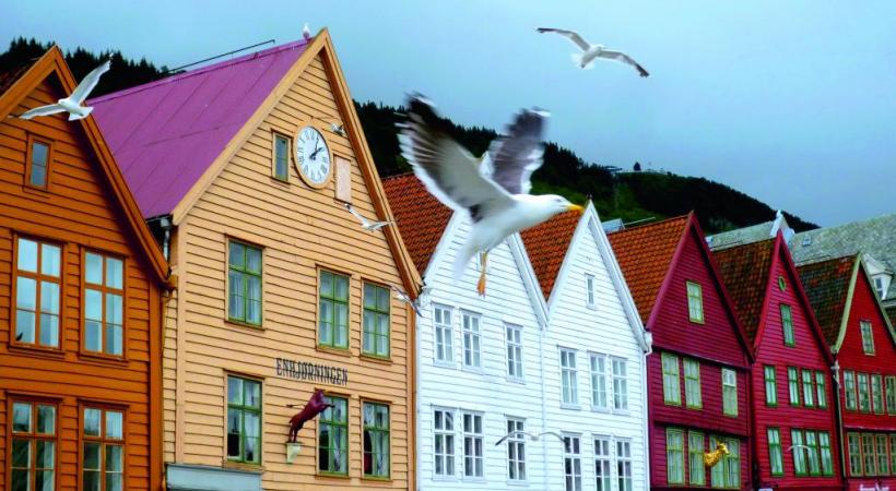 A Bergen, le fameux quai Bryggen est classé par l’Unesco. BP