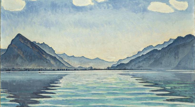 «Le lac de Thoune» aux reflets symétriques (1905). DR La Bataille de Morat, étude, 1917 La Vérité, 1903 