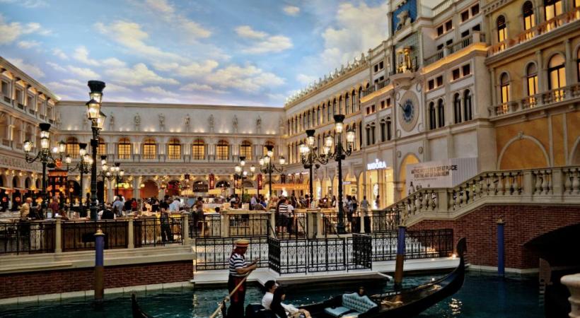 A Las Vegas, aux Etats-Unis, les dimensions du «Venetian» dépassent l’entendement. DR 