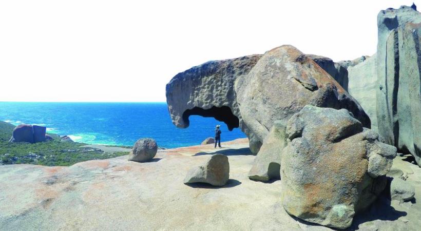 Les curieuses formations de Remarkable Rocks. BP 