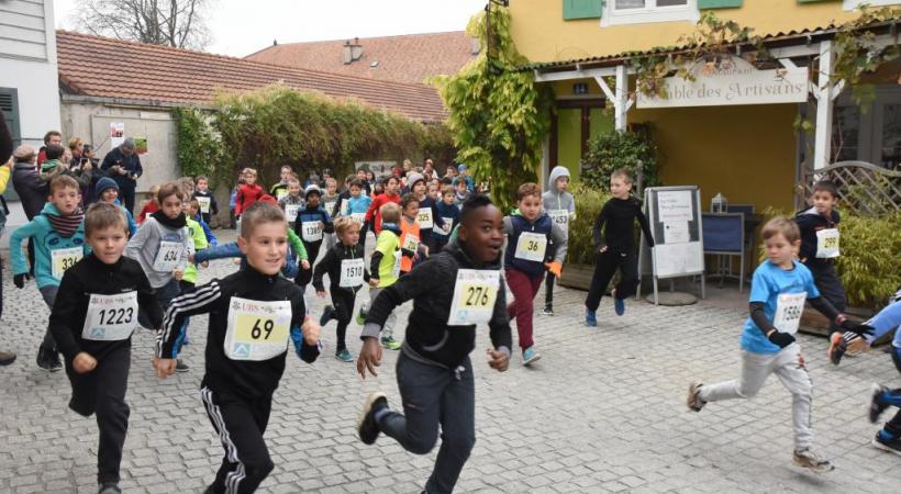 En 2017, 380 enfants s’étaient entraînés pour participer à la course . DR