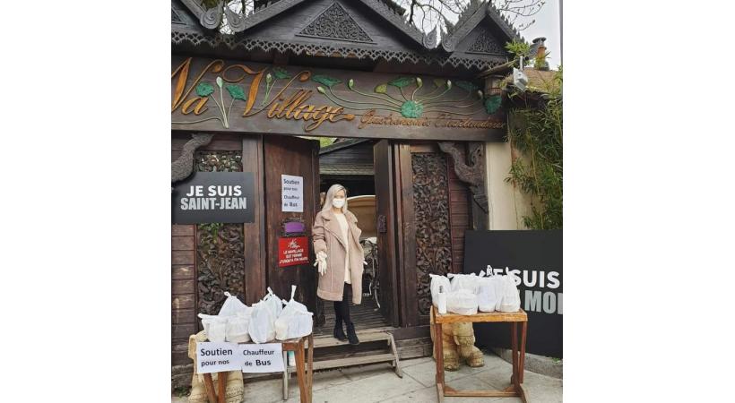 Parmi les beaux gestes de solidarités... un restaurant thaïlandais, à Saint-Jean, 