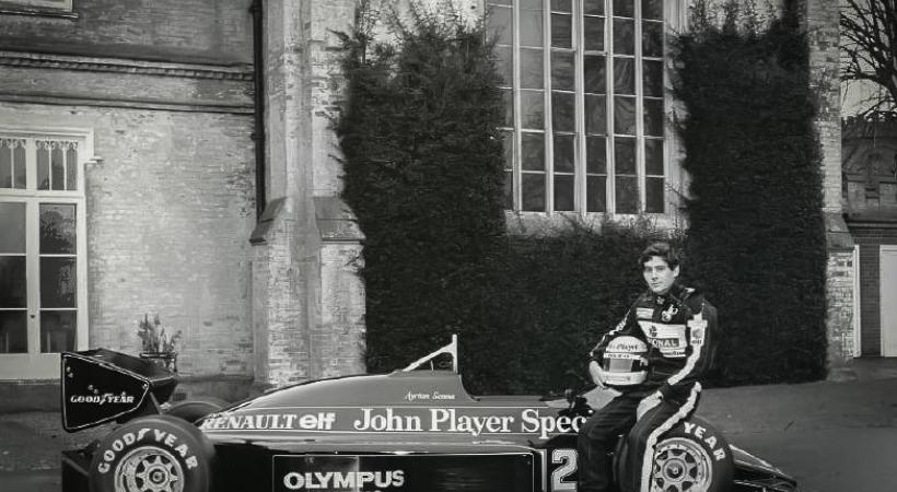 Ayrton Senna et sa Lotus. DR