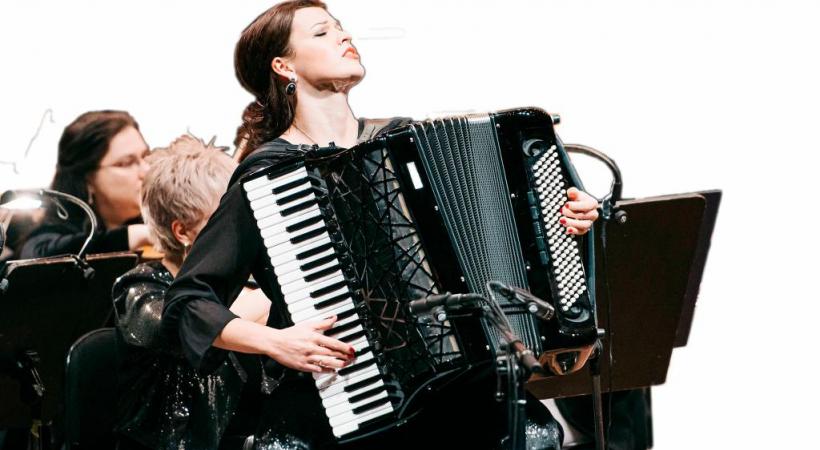 Ksenija Sidorova, ambassadrice  de l’accordéon classique. ROBERTS BLAUBUKS